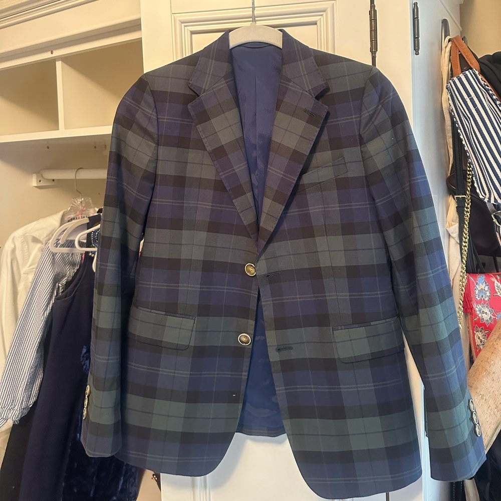 Vineyard Vines Blue and Green Blazer Tailored Fit
